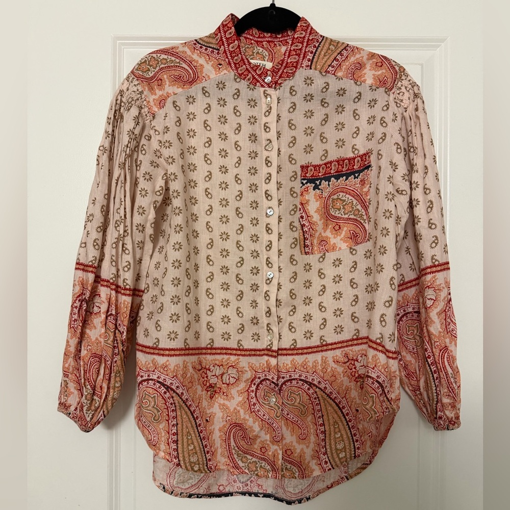 BOTEH Cravat Tunic Shirt Top Size2
